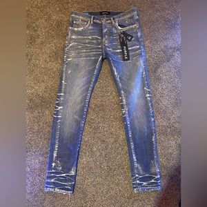 Waxed Indigo Purple Jeans